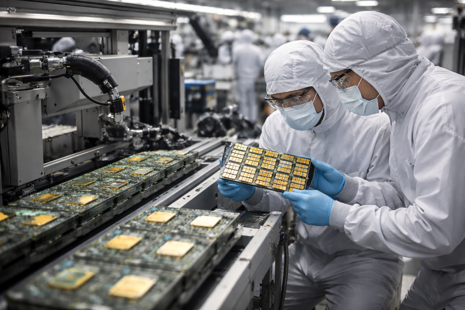 AI generated image for chips being made.