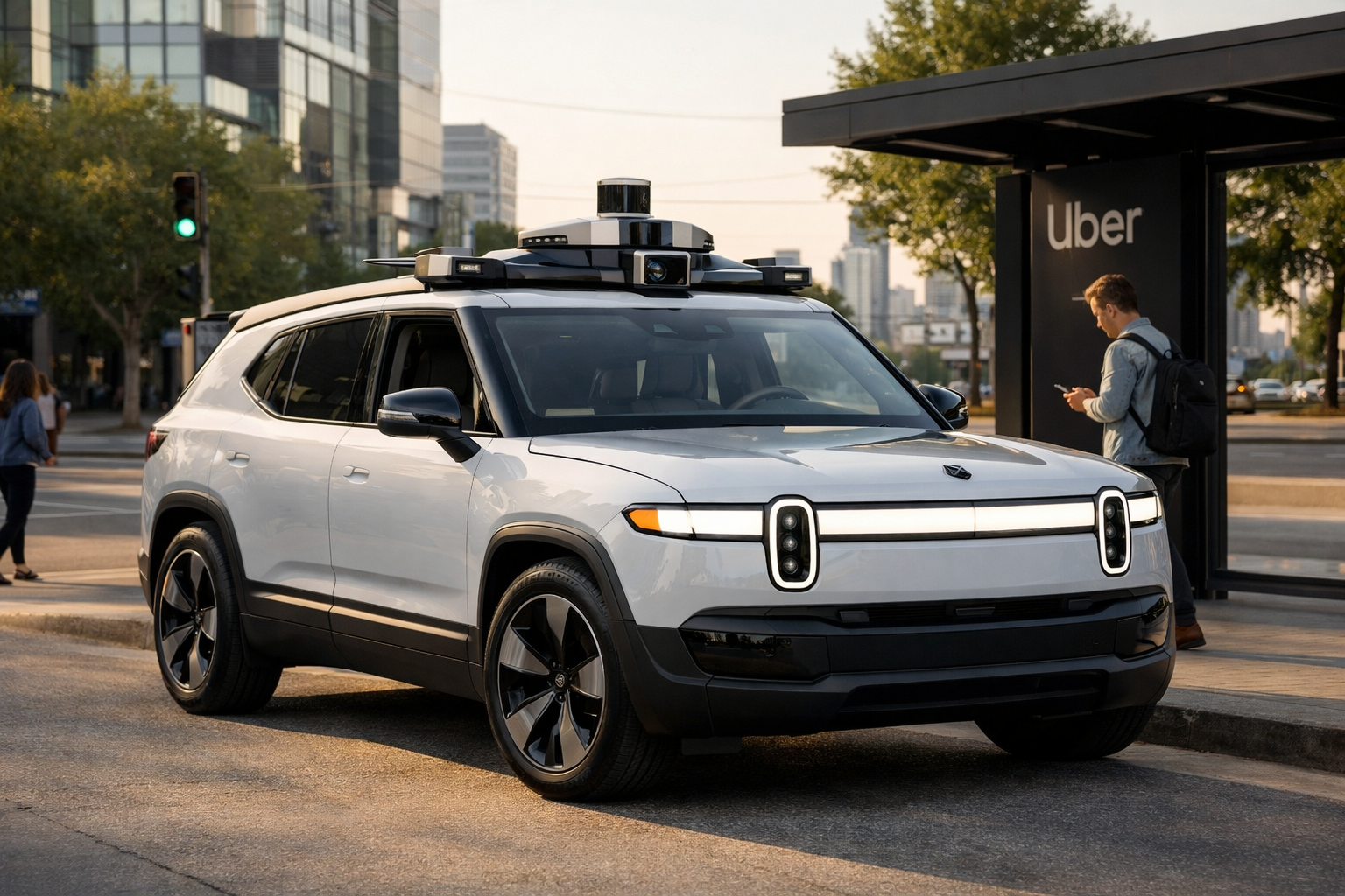 Uber and Rivian team up to scale robotaxi fleets across global cities